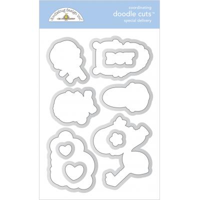 Doodlebug Baby Boy Doodle Cuts - Special Delivery